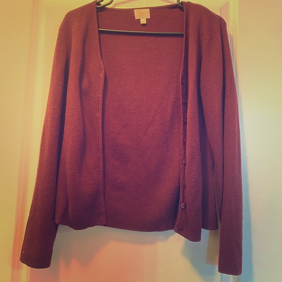 Burgundy cardigan - Picture 1 of 1
